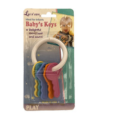 1995 Vintage Luv n' care Baby's Keys Plastic Toy Rattle Made in USA NOS