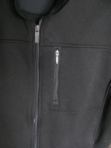 Men's Van Heusen Travelers Black Fleece Zip Front Vest Size Large - Picture 2 of 6