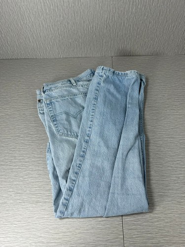 Levis 511 Jeans Mens 40x34 Blue Slim Straight Fit Med Wash Distressed - Picture 4 of 5