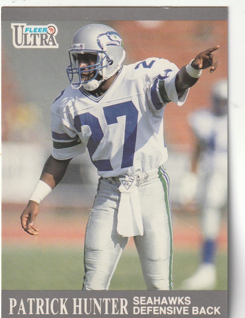 FREE SHIPPING-MINT-1991 Fleer Ultra Patrick Hunter #137  SEAHAWKS