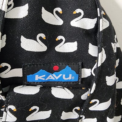KAVU Rope Bag Cotton Shoulder Sling Backpack Swan | eBay display picture 2