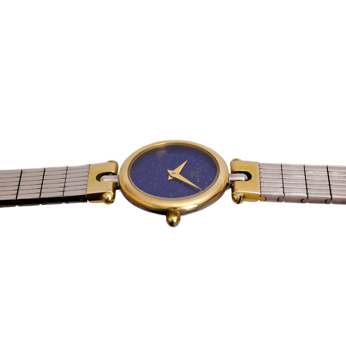 Christian Dior Vintage Two Tone Ladies Swiss Made Blue Starry