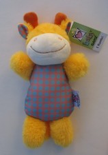 OBOT Giraffe PLUSH ANIMAL BABY CUDDLY RATTLE ganz toy shower gift new