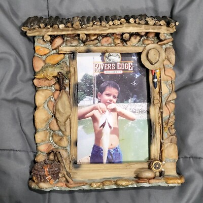 Cedar Key Picture Frame Large Fishing Cabin For Photos (4''x6'')
