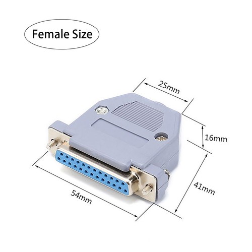 DB25 D-Sub Male or Female Socket Plug IDC Ribbon Cable Connector Parallel 25 Pin - Picture 7 of 13