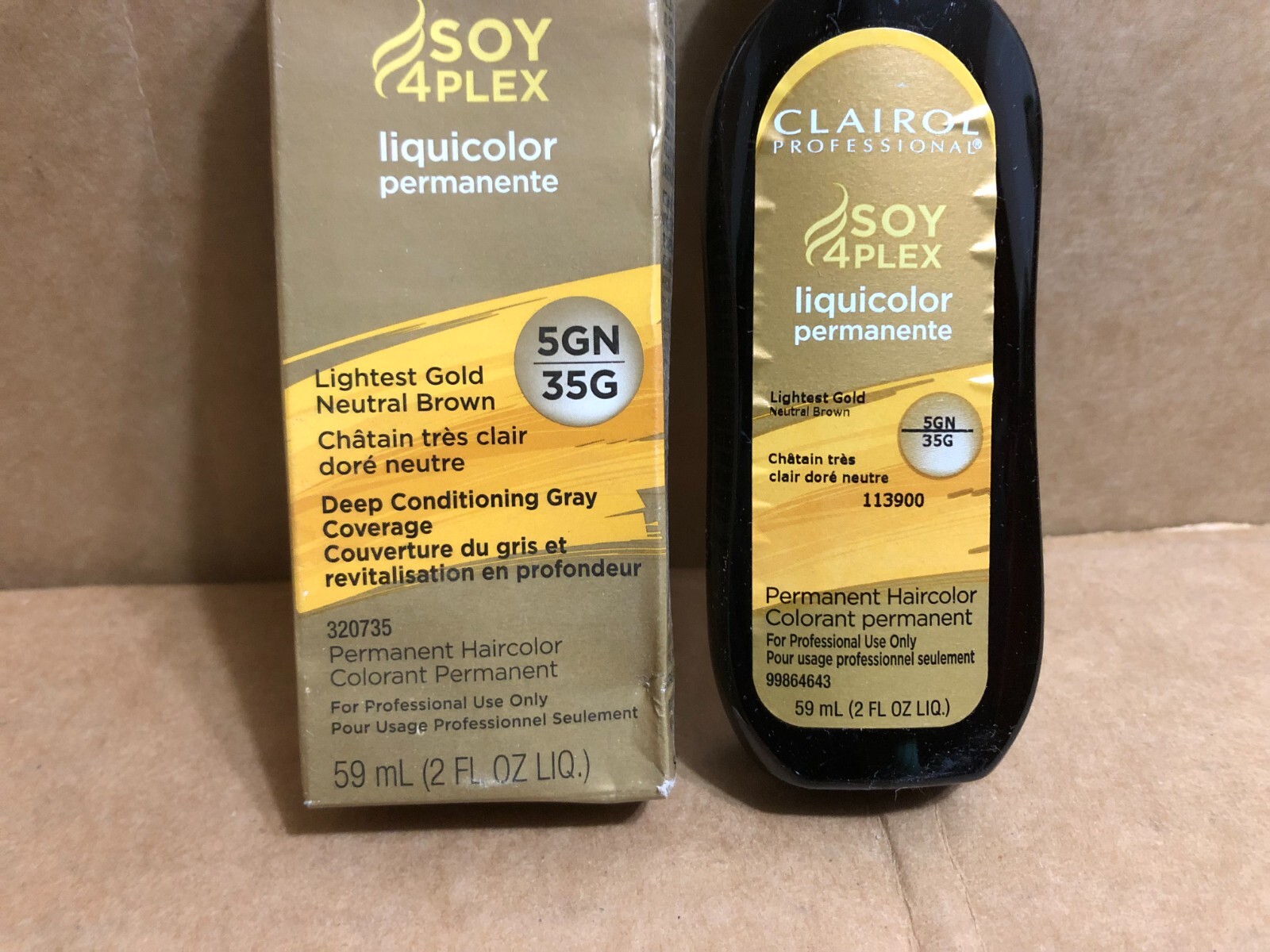 Clairol Classic Collection  No. 5GN/35G Hair Color 2 oz LIGHTEST GOLD Brown