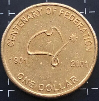 2001 Australian 1 Dollar Coin Centenary Of Federation Ebay