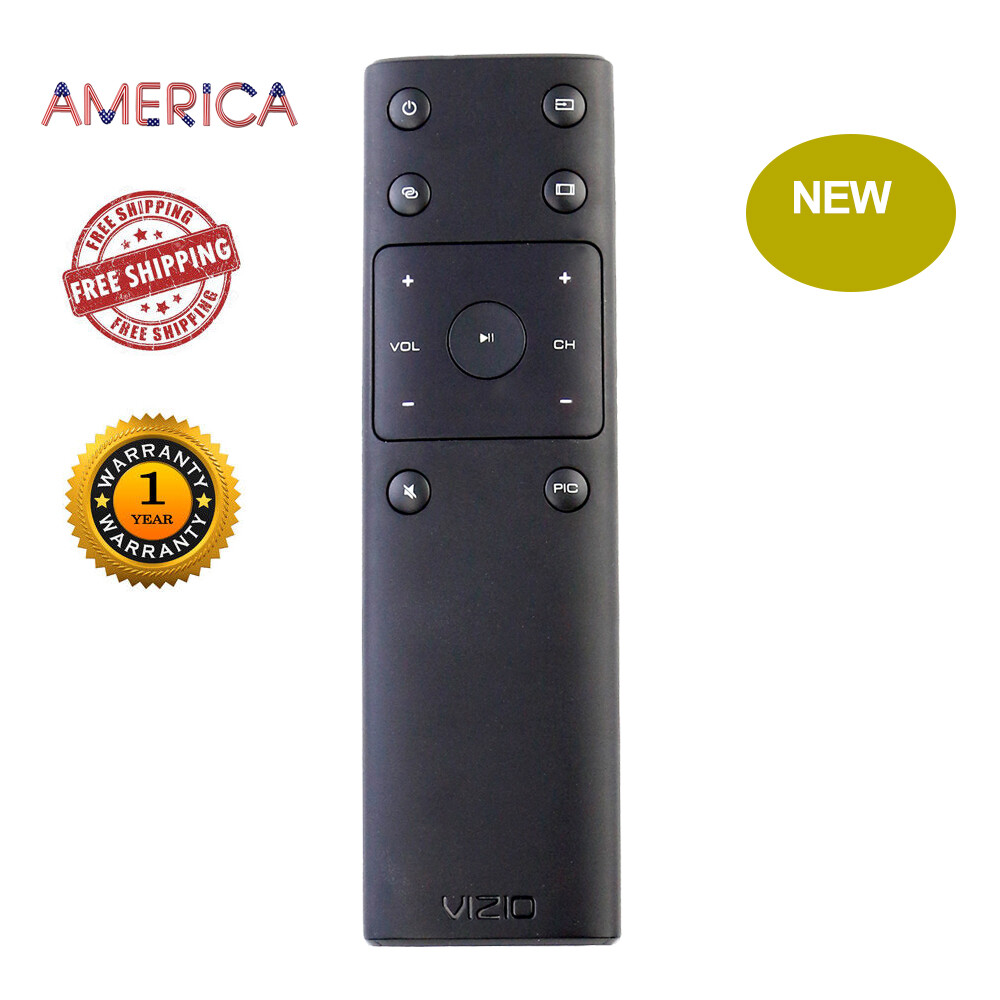 New XRT132 TV Remote Control Replacement For Vizio D-Series & P-Series Models - Black, Wireless