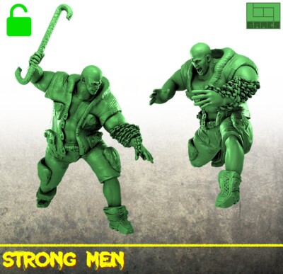 Sci Fi Strong Man Miniatur Set