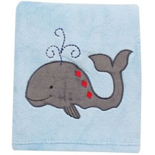 Bedtime Originals Treasure Island Pirate Whale Baby Blanket Throws