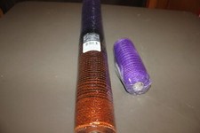 2 Rolls Halloween Decorative Mesh Maler's Halloween  1 More New Sealed PKgs