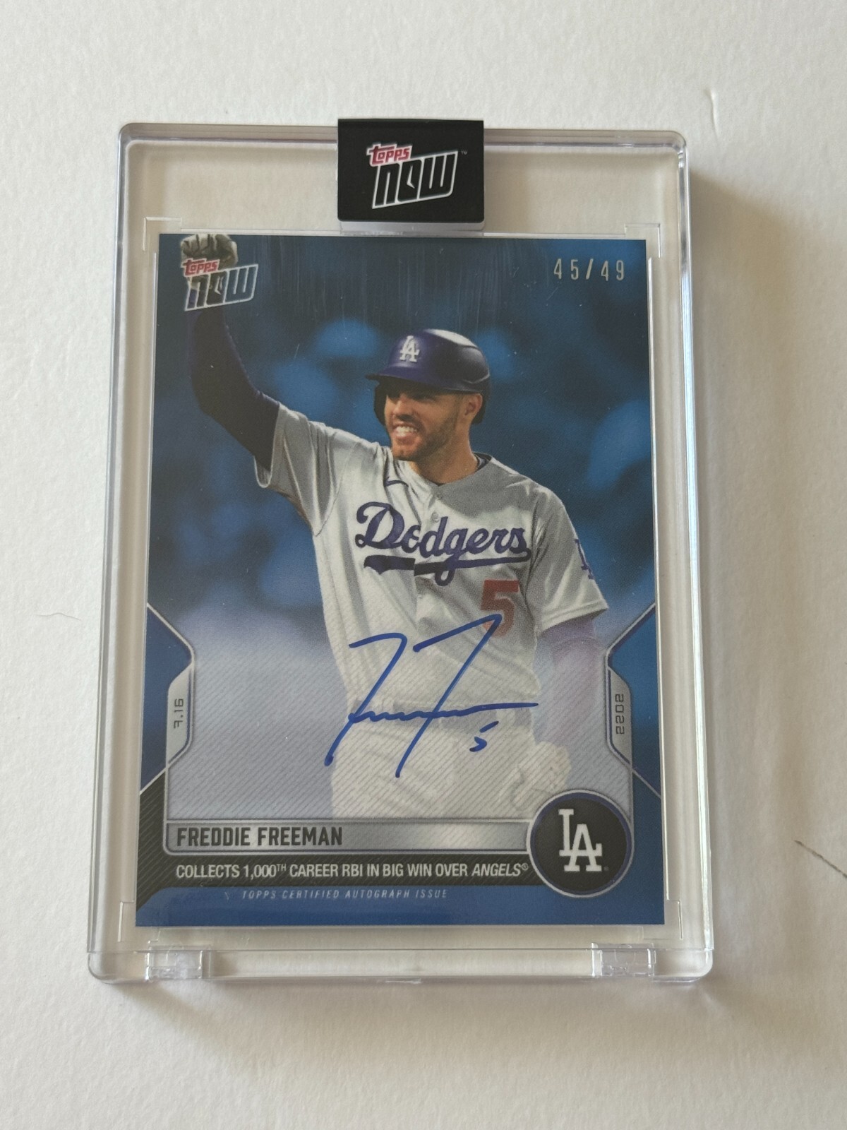 2014 Topps Five Star Freddie Freeman Auto #/199 Braves/Dodgers 