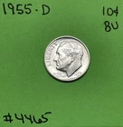 1955 D Roosevelt Dime 10c BU Uncirculated Mint State 90% Silver