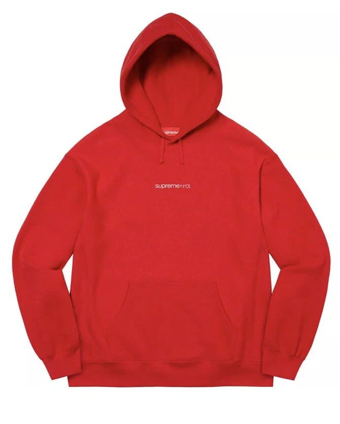 Sweat à capuche rouge Supreme Number One taille L