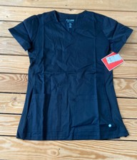 white cross allure NWT women  s scrub top Size XS Black H10