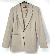 Max&co Euc Women’s Blazer Jacket Coat Size 8 Light Brown Lined