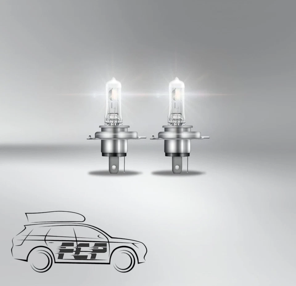 OSRAM H4 472 12V 60/55W Night Breaker Silver +100% Car Headlight Bulbs Twin Pack - Image 3 of 4