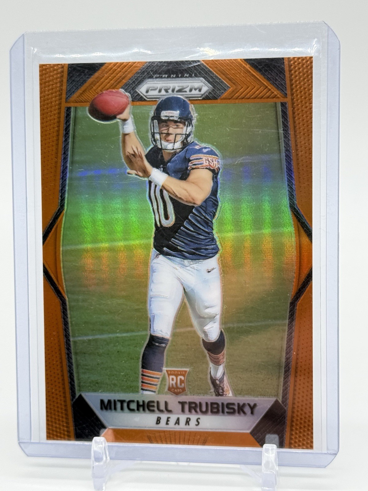 2017 Panini Prizm Orange #209 Mitchell Trubisky RC 275 Chicago Bears/ Bills