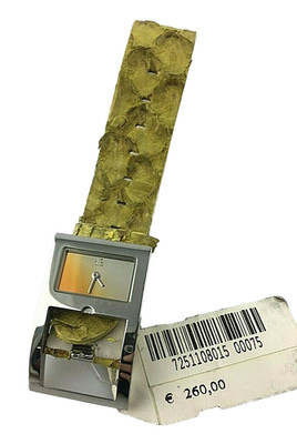 Elegante Uhr Roberto Cavalli Quarz Damen Lady Leder Watch Neu