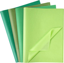 112 Sheets Green Tissue Paper, 20x14 Inch Gift Wrapping Tissue Paper Bulk for Gi