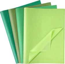 112 Sheets Green Tissue Paper, 20x14 Inch Gift Wrapping Tissue Paper Bulk for Gi