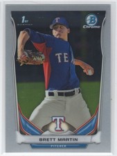 #CDP116 2014 Bowman Chrome BASE Brett Martin Rangers