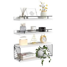 Floating Shelves for Wall, Floating Shelf for Bathroom Set of 3, Floating She...