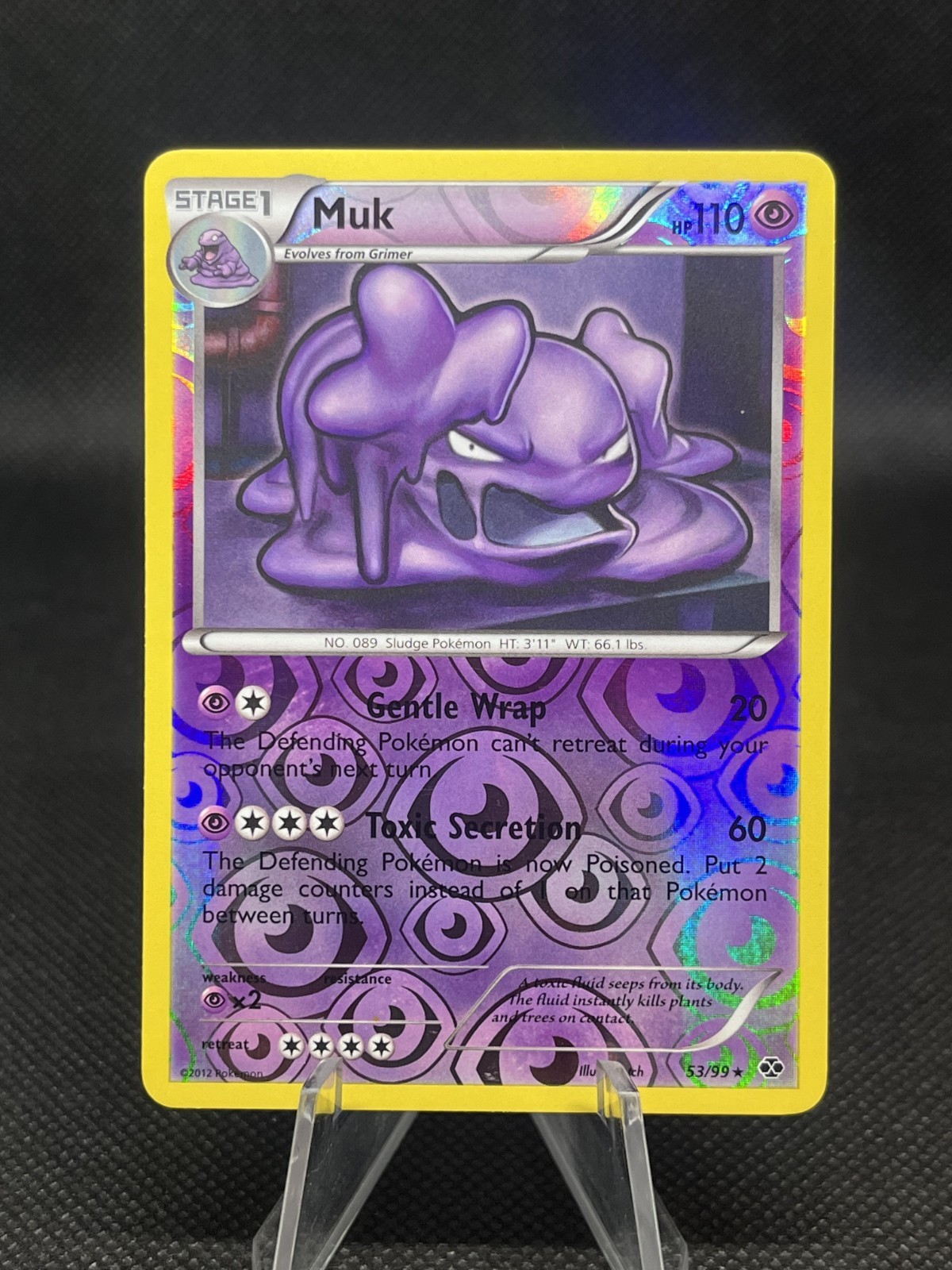 Muk 53/99 Next Destinies Reverse Holo Rare Pokemon Card NM