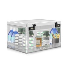 Extra Large Lock Box for Medication Safe, Medicine Lockable Storage Box with ...