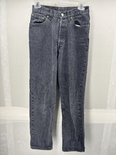 Vintage Women  s Levi  s 501 Denim Black Jeans 13501-0658 USA Made 90s Sz 27x27