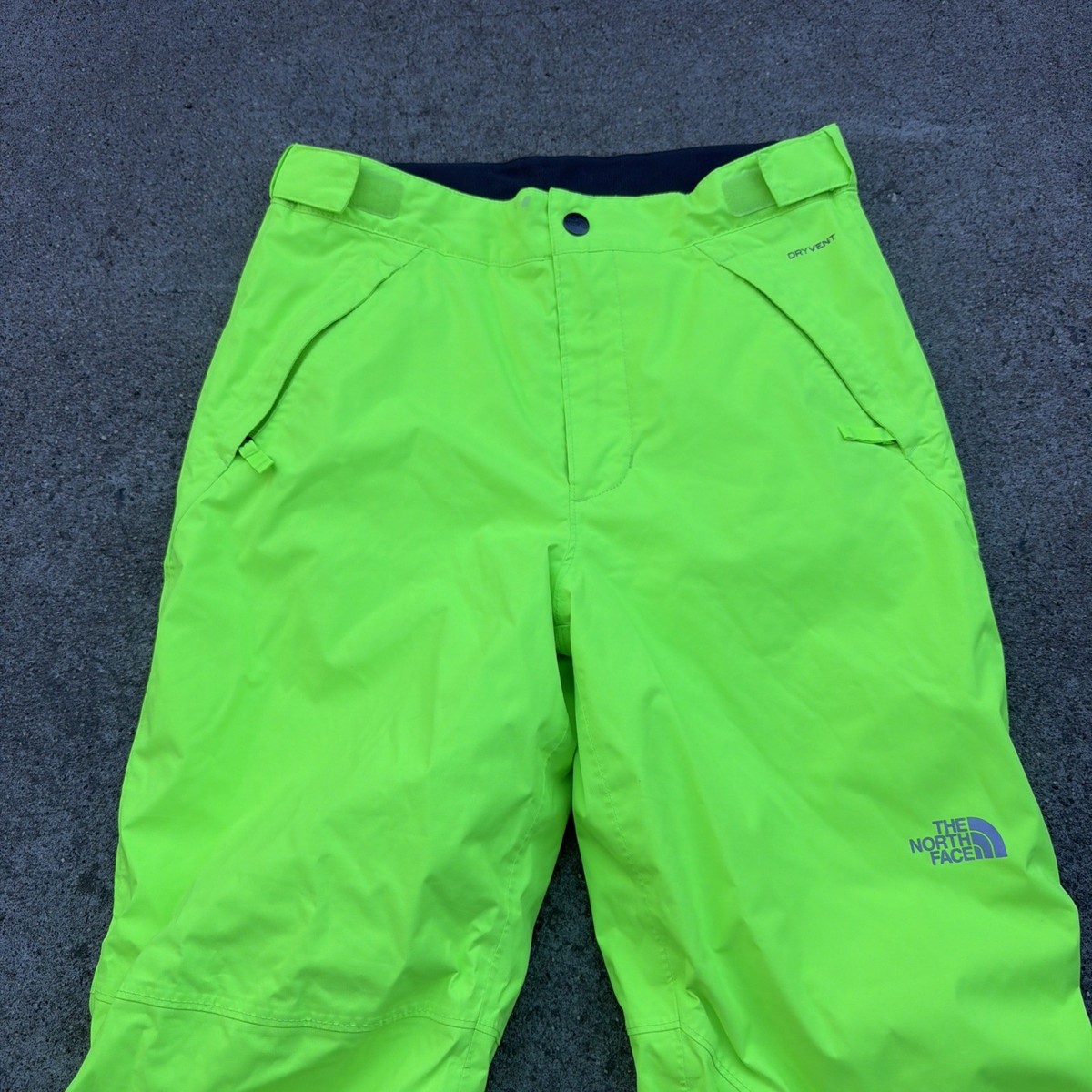 The North Face Neon Yellow Insulated EZ Grown Dryvent Snow Pants