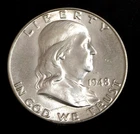 1948 D Franklin Half Dollar BU...............Lot 5885