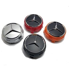 Car Tire Center Hub Caps for Merces-BENZ A45 CLA45 C63 GLA45. 4* 75MM High Foot 