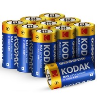 Kodak D Batterien LR20 10Er Pack 1,5V Lange Dauer Max Super Alkaline Batterien