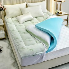 Queen Mattress Topper,Dual Layer 4 Inch Memory Foam Mattress Topper - 2 Inch ...
