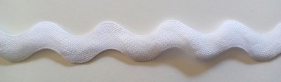 6 Yds. Pure White 1 1/8'' Polyester Rick Rack Sewing Trim rr-432