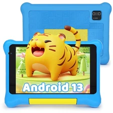 for Kids Tablet 7 inch Android 12 Quad-core Tablet 32GB Tablets Shockproof PC