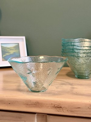 La Mediterranea EcoGreen Sea Shell Starfish Glass Bowls Set of 6 Spain