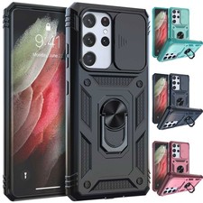 For Samsung S21/S21 Ultra/S21 FE 5G Shockproof Protective Case Ring Stand Cover