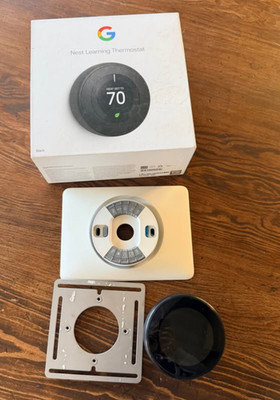 Google Nest A0013 - Learning Thermostat - Black