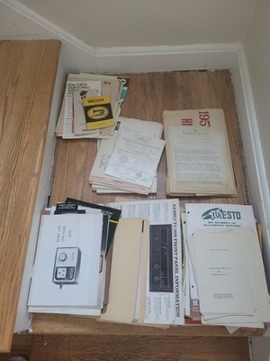 Lot of 17 Lbs Vintage Audio Manuals, SchematicS & Related Brochures
