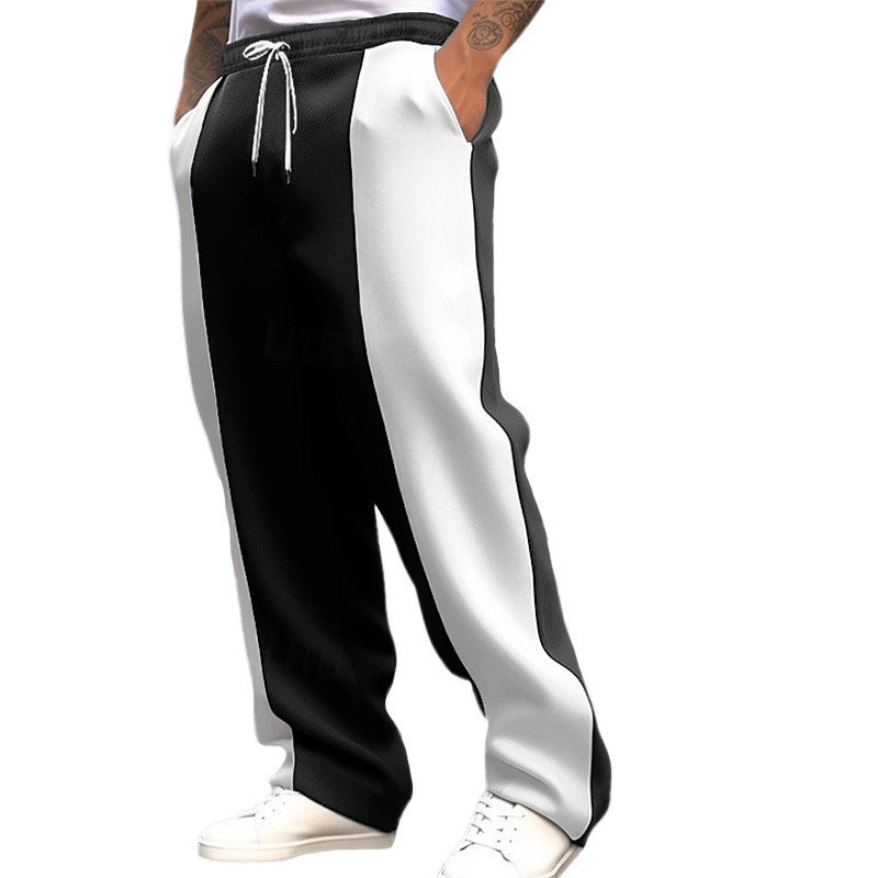 Men's American Athletic Loose Fit Drawstring Joggers Casual Sports Pants