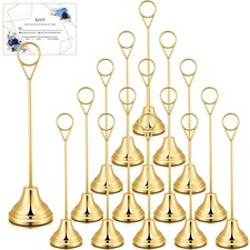 16 Pcs Table Number Holders 8'' Metal Place Card Holders Weddings Table Sign ...