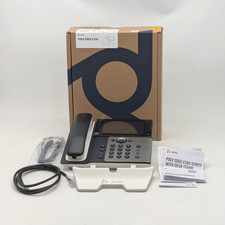 Poly Edge E550 IP PH PoE Corded Telephone 48 Line Capacity White/Gray 82M91AA 