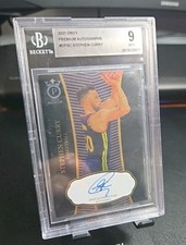 2021 Onyx Premium Autographs Stephen Curry On Card Auto BGS 9