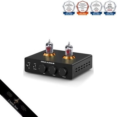 Douk Audio P7 Vakuumröhren-Vorverstärker mit Phono-Equalizer für...
