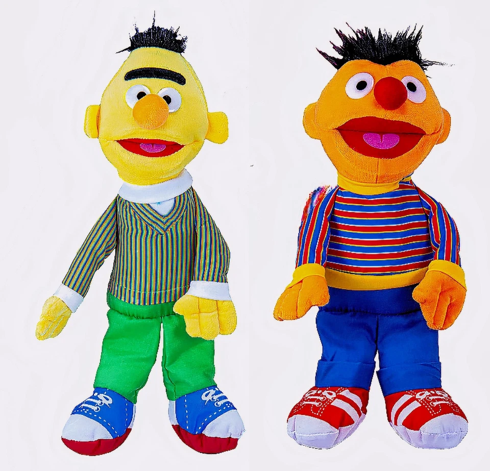 WHITEHOUSE LEISURE Sesamstraße - Bert & Ernie Set - Plüsch Plüschfigur 40 cm Groß