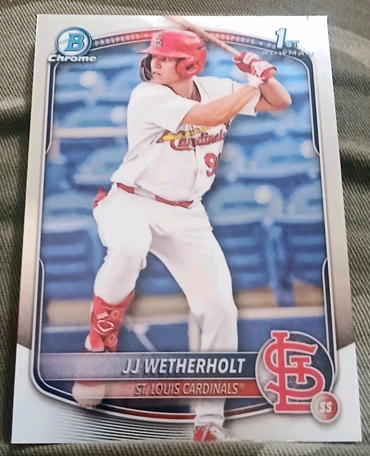 JJ Wetherholt 1st Bowman #BCP-22 2025 Bowman Chrome Cardinals