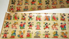 Mickey, Minnie, Donald, Popeye, Betty Boop Decal Sheets Made In Pre War Japan