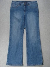 RK15454 **JAG** WIDE LEG WOMENS JEANS sz14; SOLID JEANS